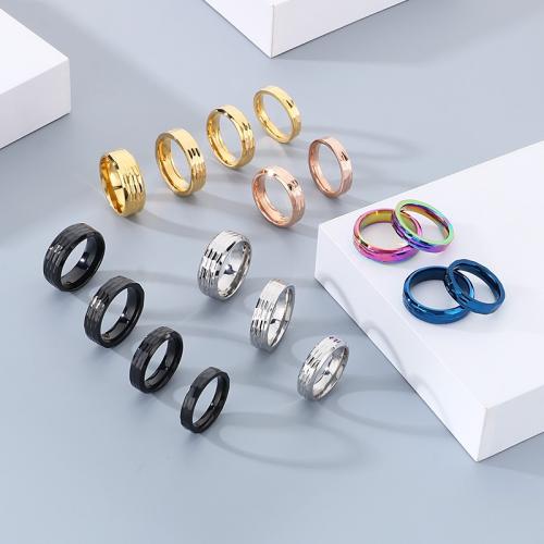 Stainless Steel Finger Ring, 304 Stainless Steel, Vacuum Ion Plating, different size for choice & different styles for choice & for woman, more colors for choice, Sold By PC