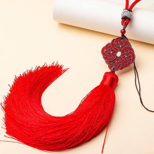 Hanging Ornaments, Polyester Cord, handmade, durable, more colors for choice, Length:Approx 38 cm, Sold By PC