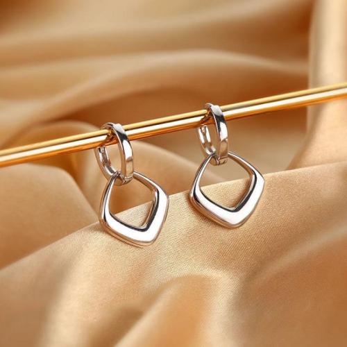 925 Sterling Silver Lever Back Earring, fashion jewelry & for woman, 12x23mm, Sold By Pair