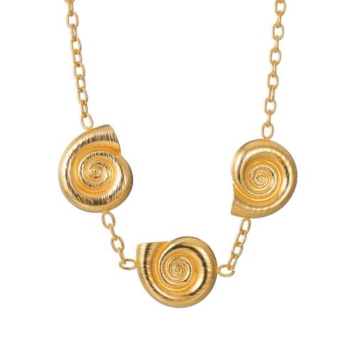 Collier de bijoux en acier inoxydable, Acier inoxydable 304, avec 5cm chaînes de rallonge, bijoux de mode & pour femme, doré, 27mm, Longueur:Environ 40 cm, Vendu par PC