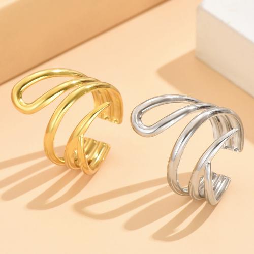 Stainless Steel Finger Ring, 304 Stainless Steel, fashion jewelry & for woman, more colors for choice, US Ring Size:7, Sold By PC