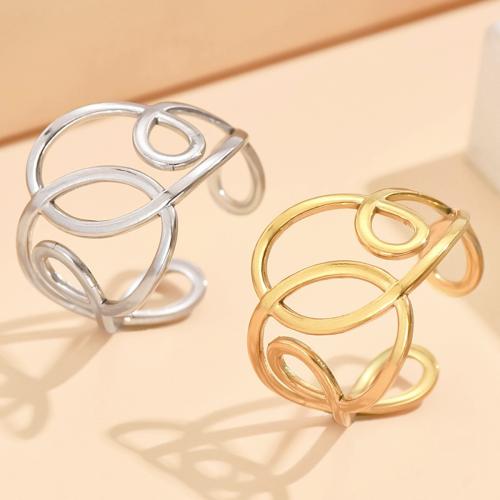 Stainless Steel Finger Ring, 304 Stainless Steel, fashion jewelry & for woman, more colors for choice, US Ring Size:7, Sold By PC