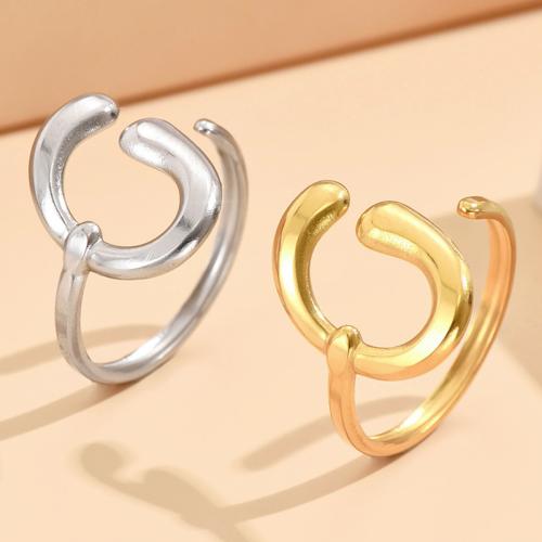 Stainless Steel Finger Ring, 304 Stainless Steel, fashion jewelry & for woman, more colors for choice, US Ring Size:7, Sold By PC