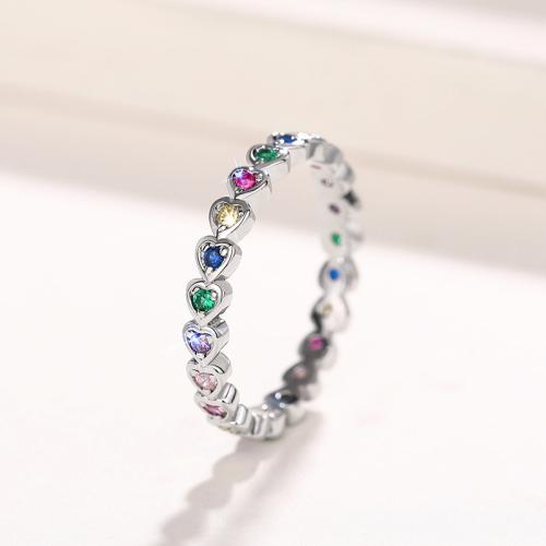 Cúbicos Circonia Micro Pave anillo de latón, metal, diverso tamaño para la opción & micro arcilla de zirconia cúbica & para mujer, Vendido por UD