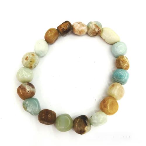 Gemstone Bracelets, Natural Stone, fashion jewelry & different materials for choice & Unisex, more colors for choice, about:7-10mm, Length:Approx 18 cm, Sold By PC