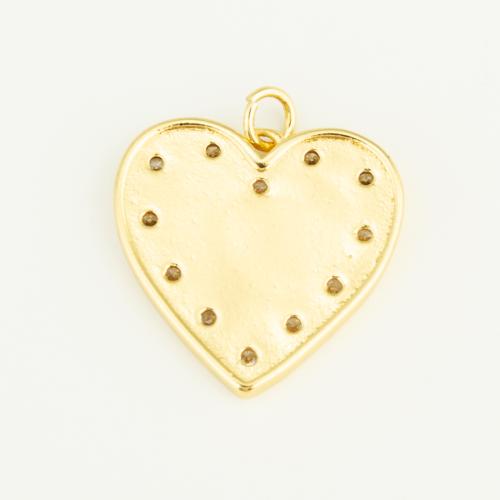 Pendentifs coeur en laiton, Placage de couleur d'or, DIY, protéger l'environnement, sans nickel, plomb et cadmium, 21x21x2mm, Vendu par PC