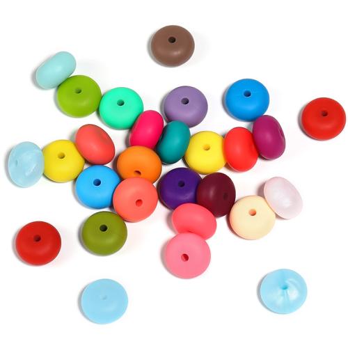 Silicone Beads, DIY, more colors for choice, 8x14mm, 200PCs/Bag, Sold By Bag