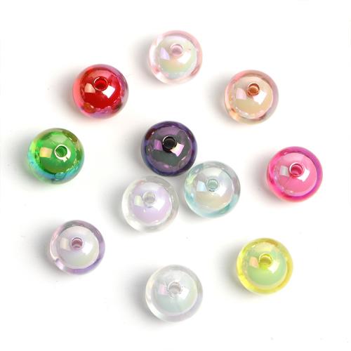 Abalorios en Abalorios de Acrílico, Esférico, Bricolaje, más colores para la opción, 16mm, agujero:aproximado 3mm, 100PCs/Bolsa, Vendido por Bolsa