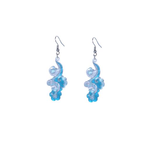 Boucles d'oreilles en alliage de zinc, avec Acrylique, pour femme, plus de couleurs à choisir, Vendu par paire