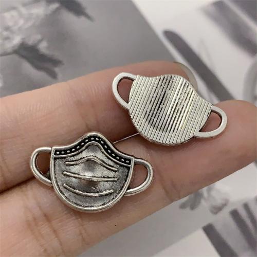 Tibetan Style Connector, antique silver color plated, DIY & 1/1 loop, 23x15mm, 100PCs/Bag, Sold By Bag