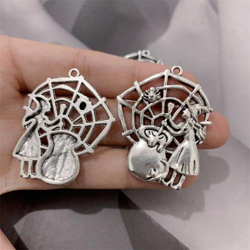 Tibetan Style Pendants, Sorcerer, antique silver color plated, DIY, 33x40mm, 100PCs/Bag, Sold By Bag