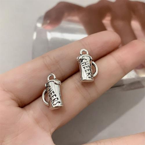 Tibetan Style Pendants, Cup, antique silver color plated, DIY, 11x17mm, 100PCs/Bag, Sold By Bag