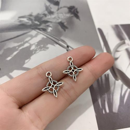 Tibetan Style Cross Pendants, antique silver color plated, DIY, 15x18mm, 100PCs/Bag, Sold By Bag