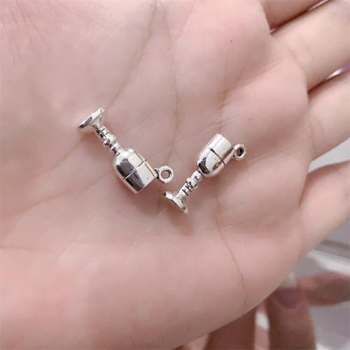 Tibetan Style Pendants, Cup, antique silver color plated, DIY, 10x20mm, 100PCs/Bag, Sold By Bag