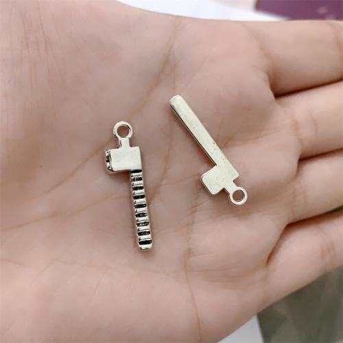 Tibetan Style Pendants, Axe, antique silver color plated, DIY, 8x29mm, 100PCs/Bag, Sold By Bag