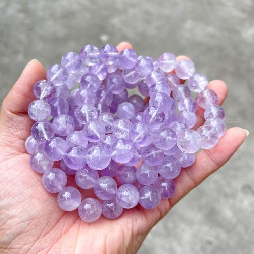 Lavender Quartz Bracelet, Round, handmade, different size for choice & for woman, Grade AAAAA, Length:Approx 6-8 Inch, Sold By PC