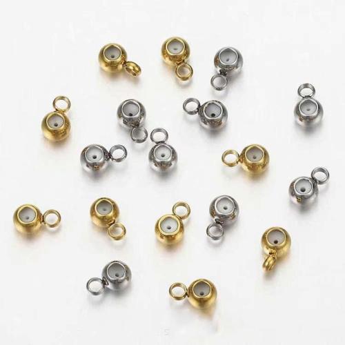 304 Stainless Steel Stopper Beads, plated, DIY & different size for choice, more colors for choice, 100PCs/Bag, Sold By Bag