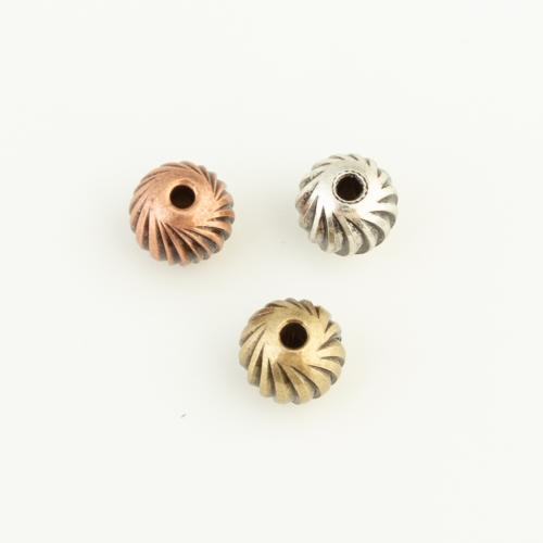 Brass Jewelry Beads, Round, plated, DIY, more colors for choice, nickel, lead & cadmium free, 8x8x8mm, Sold By PC