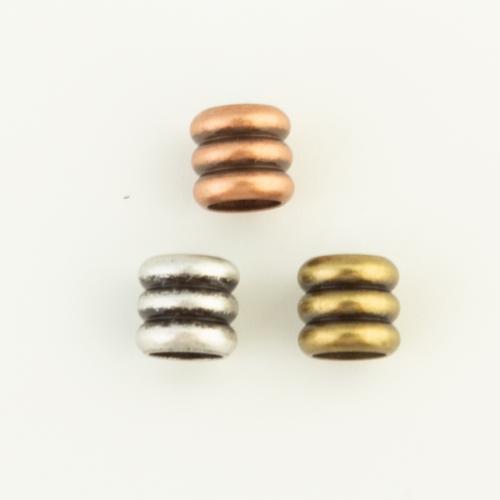 Brass Jewelry Beads, Column, plated, DIY, more colors for choice, nickel, lead & cadmium free, 6x6x6mm, Sold By PC