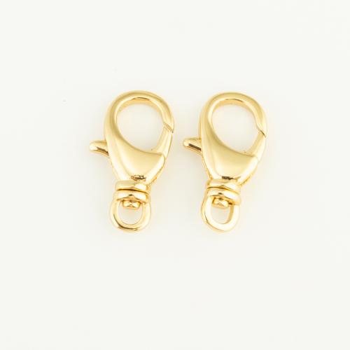 Brass Lobster Clasp, gold color plated, DIY, nickel, lead & cadmium free, 21x11x4mm, Sold By PC