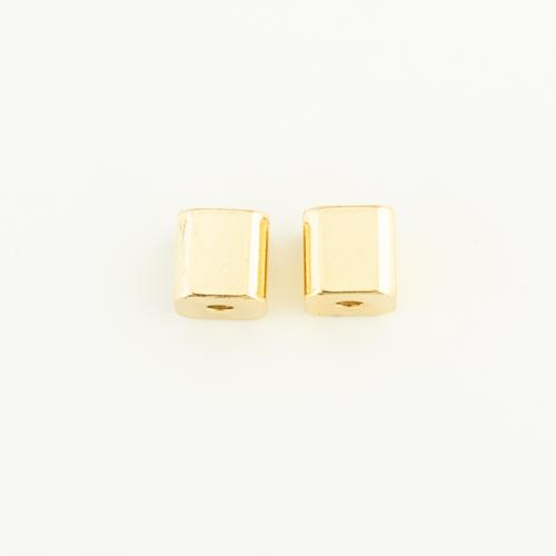 Brass Jewelry Beads, gold color plated, DIY, nickel, lead & cadmium free, 5x5x5mm, Sold By PC