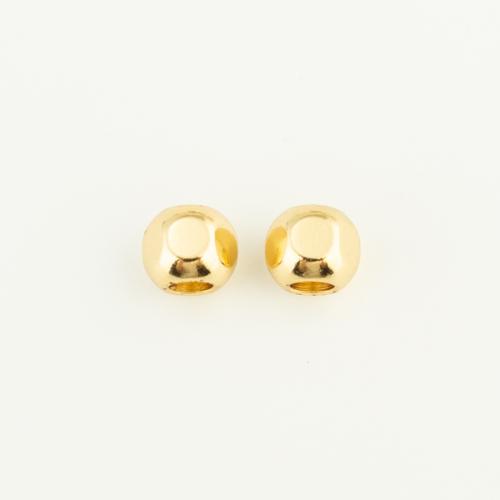 Brass Jewelry Beads, gold color plated, DIY, nickel, lead & cadmium free, 6x6x6mm, Sold By PC