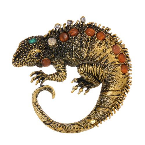 Tibetan Style Brooches, Lizard, plated, use for DIY cell/Key chain/Headdress/brooch & fashion jewelry & Unisex, more colors for choice, Sold By PC