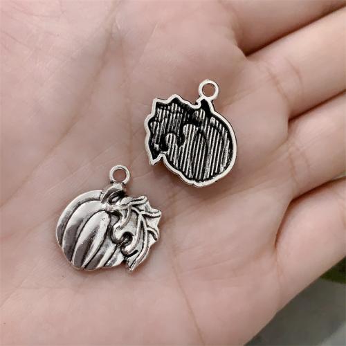 Tibetan Style Pendants, Pumpkin, antique silver color plated, DIY, 18x21mm, 100PCs/Bag, Sold By Bag