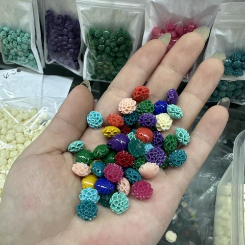 Natural Freshwater Shell Beads, Flower, DIY & carved, more colors for choice, 10mm, 10PCs/Bag, Sold By Bag