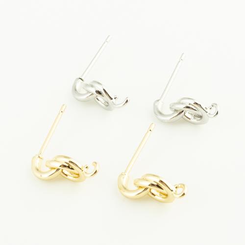 Brass Earring Drop Component, plated, DIY, more colors for choice, nickel, lead & cadmium free, 17x15x3mm, Sold By Pair