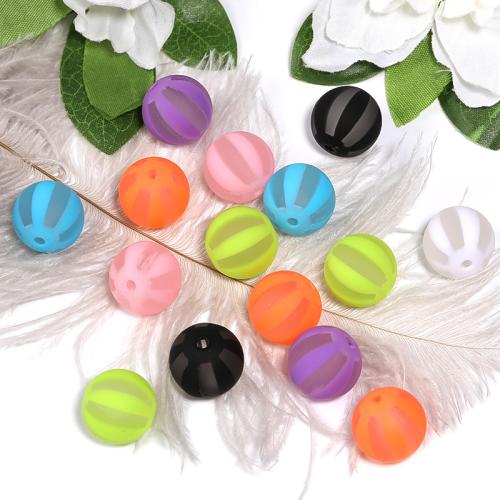 Acrylic Jewelry Beads, Round, DIY, more colors for choice, 16mm, 100PCs/Bag, Sold By Bag