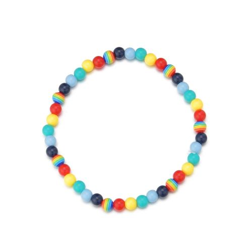 Fashion Jewelry Anklet, Resin, multi-colored, Sold By PC