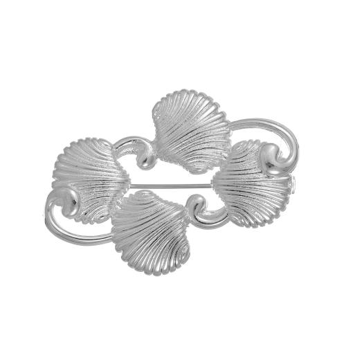 Tibetan Style Brooches, silver color plated, fashion jewelry & Unisex, Sold By PC