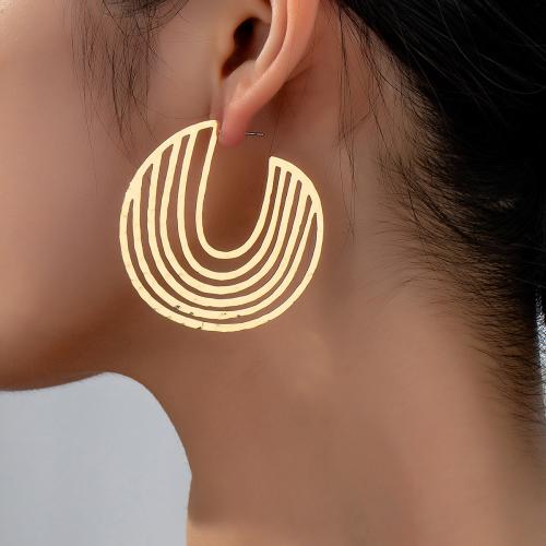 Boucle d'oreille dormeuse en alliage de zinc, Placage, styles différents pour le choix & pour femme, plus de couleurs à choisir, Vendu par paire