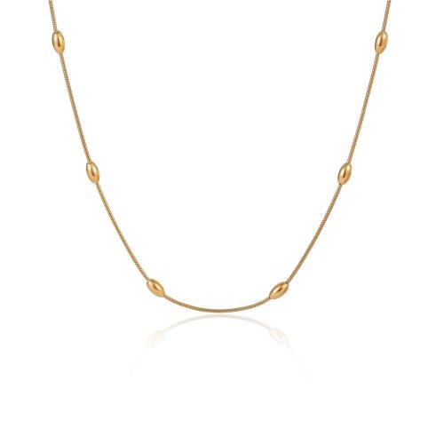 Collier de bijoux en acier inoxydable, Acier inoxydable 304, avec 5cm chaînes de rallonge, bijoux de mode & pour femme, plus de couleurs à choisir, Longueur:Environ 46 cm, Vendu par PC