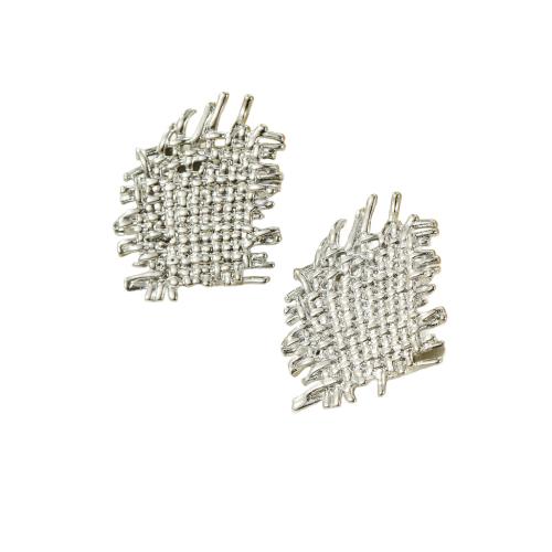 Boucle d'oreille de gaujon en acier inoxydable, Acier inoxydable 304, bijoux de mode & pour femme, couleur originale, 31x23mm, Vendu par paire