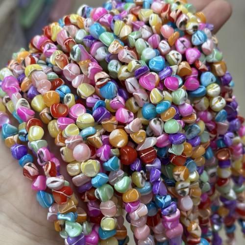 Natural Freshwater Shell Beads, Trochus, irregular, DIY, more colors for choice, about:6-8mm, Sold Per Approx 38 cm Strand