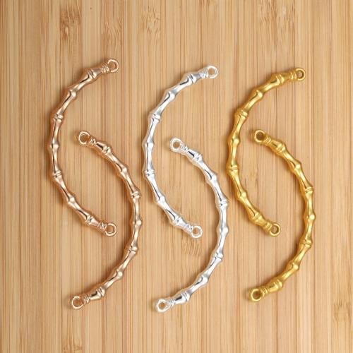 Tibetan Style Curved Tube Beads, plated, DIY, more colors for choice, nickel, lead & cadmium free, 5x61mm, 100PCs/Bag, Sold By Bag