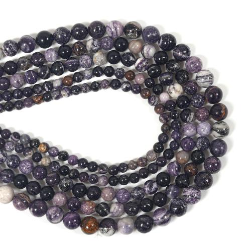 Perles bijoux en pierres gemmes, Minérale Sugilite, Rond, DIY & normes différentes pour le choix, couleurs mélangées, Vendu par brin