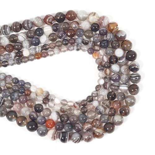 Natural Persian Gulf agate Beads, Round, DIY & different size for choice, mixed colors, Sold By Strand