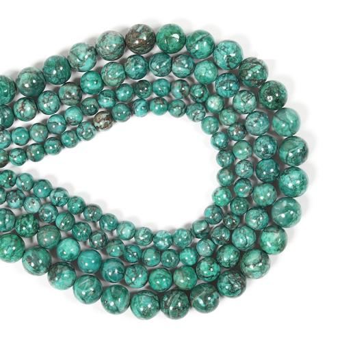 Turquoise Beads, Natural Turquoise, Round, DIY & different size for choice, mixed colors, Sold By Strand