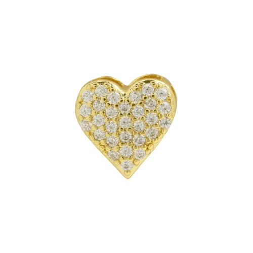 Cubic Zirconia Micro Pave Brass Pendant, plated, DIY & different styles for choice & micro pave cubic zirconia, more colors for choice, 9.30x6.60mm, Sold By PC