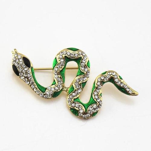 Tibetan Style Brooches, for woman & enamel & with rhinestone, golden, Sold By PC