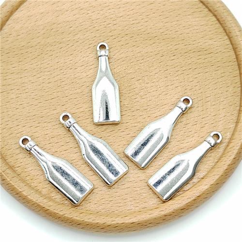 Tibetan Style Pendants, Bottle, antique silver color plated, DIY, 9x29mm, 100PCs/Bag, Sold By Bag