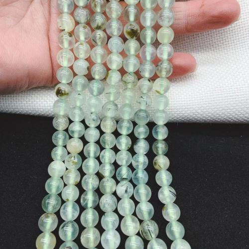 Gemstone Jewelry Beads, Natural Prehnite, Round, DIY & different size for choice, more colors for choice, Sold By Strand