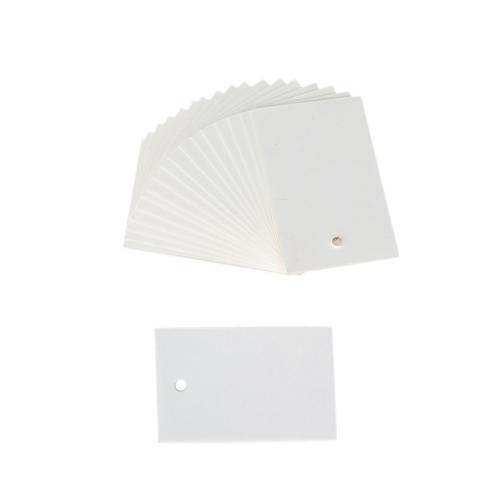 Paper Label Tag, Rectangle, DIY & different size for choice, white, 1000PCs/Bag, Sold By Bag