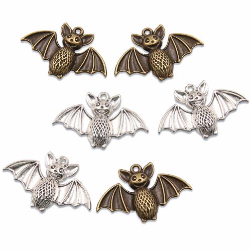 Tibetan Style Animal Pendants, Bat, plated, DIY, more colors for choice, nickel, lead & cadmium free, 39x25mm, Hole:Approx 1mm, Approx 100PCs/Bag, Sold By Bag