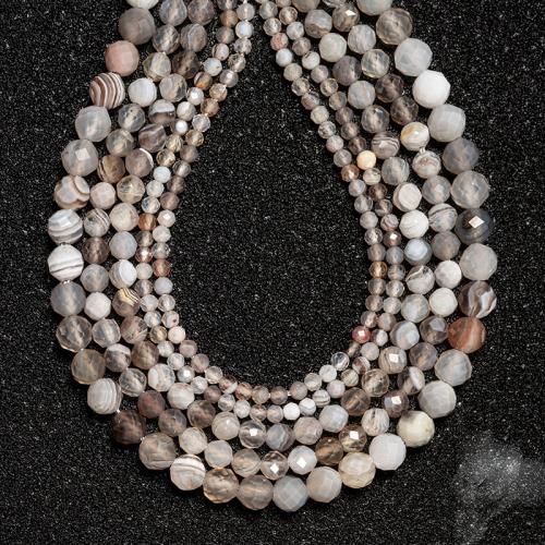 Natural Persian Gulf agate Beads, Round, DIY & different size for choice, mixed colors, Sold By Strand