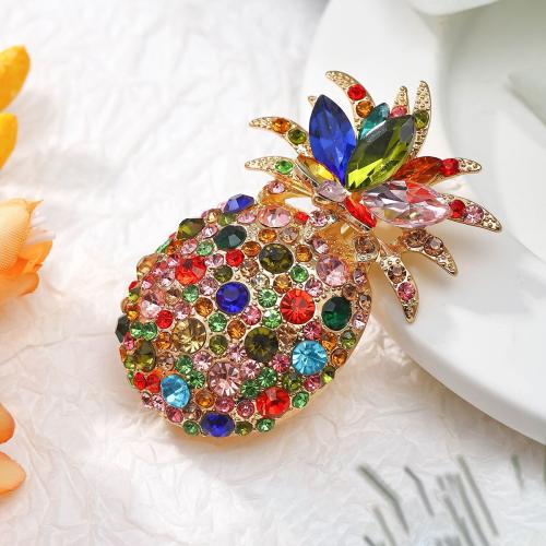 Tibetan Style Brooches, with Crystal, for woman & with rhinestone, more colors for choice, Sold By PC