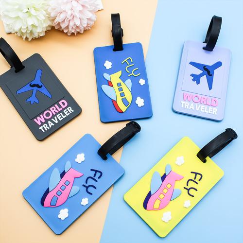 Soft PVC Luggage Tag, multifunctional & 3D effect & different designs for choice, more colors for choice, Sold By PC